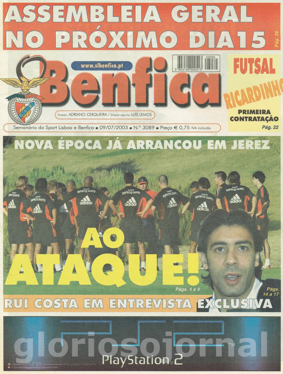 jornal o benfica 3089 2003-07-09